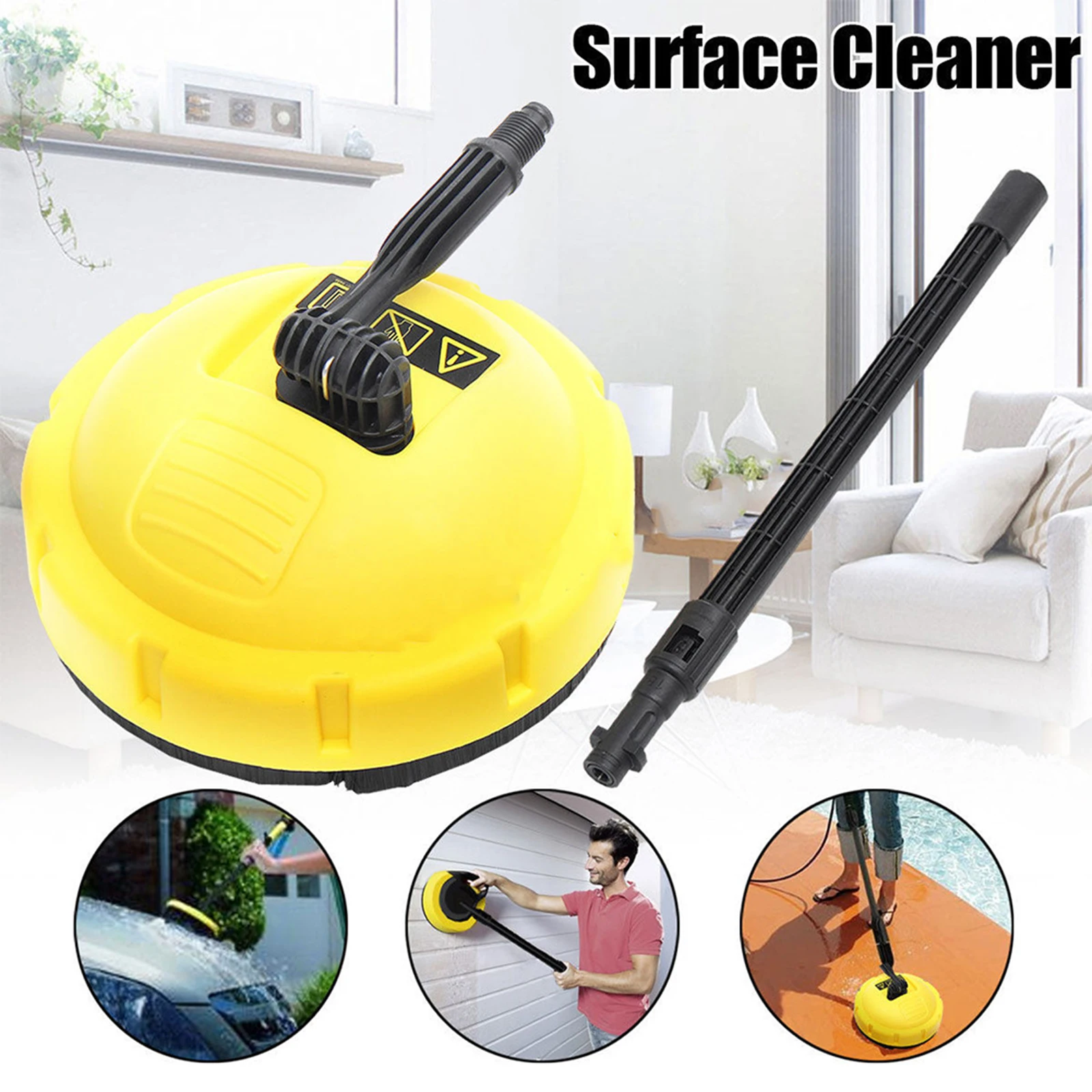 Pressure Washer Surface Cleaner Brush Rotary Brush Replacement for Karcher K1-K7 Series Bosch Comet Lavor Vax BS Pressure Washer Surface Cleaner Brush Rotary Brush Replacement for Karcher K1-K7 Series Bosch Comet Lavor Vax BS